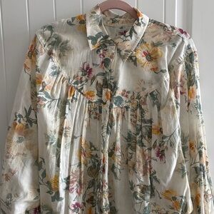 Anthropology button down top XS